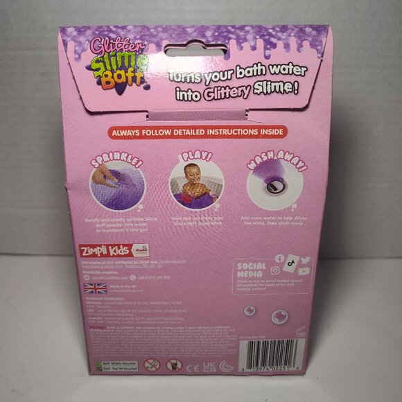 GLITTER SLIME BAFF 150 GRAMS 1 PC FUN WATER BATH TIME GOO NOVELTY TOY-Purple - Picture 4 of 4